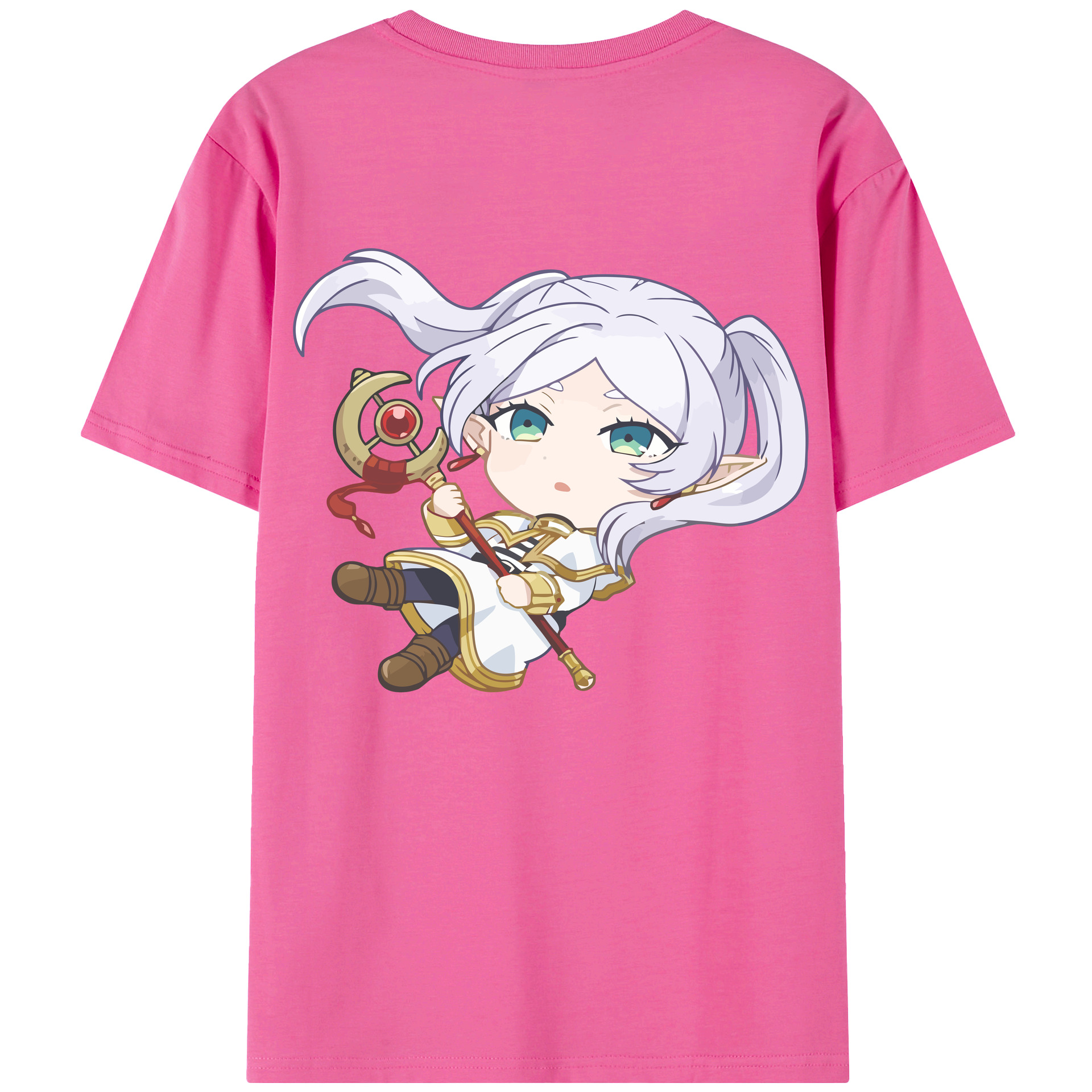 （画像用） 葬送のフリーレン Frieren レディース半袖Tシャツ(バックプリント)